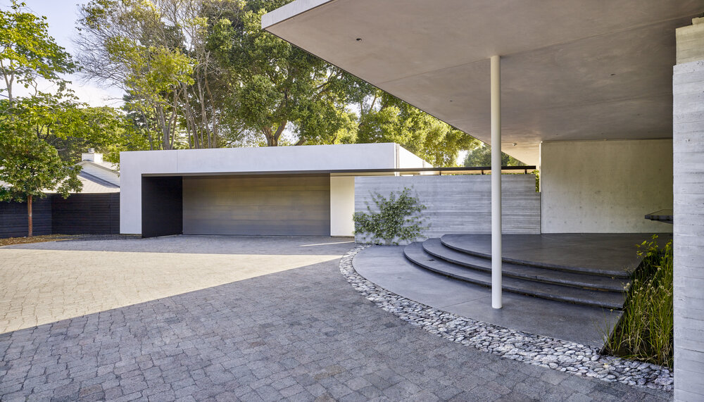 Exterior of home that relies on hydronic heating and cooling.