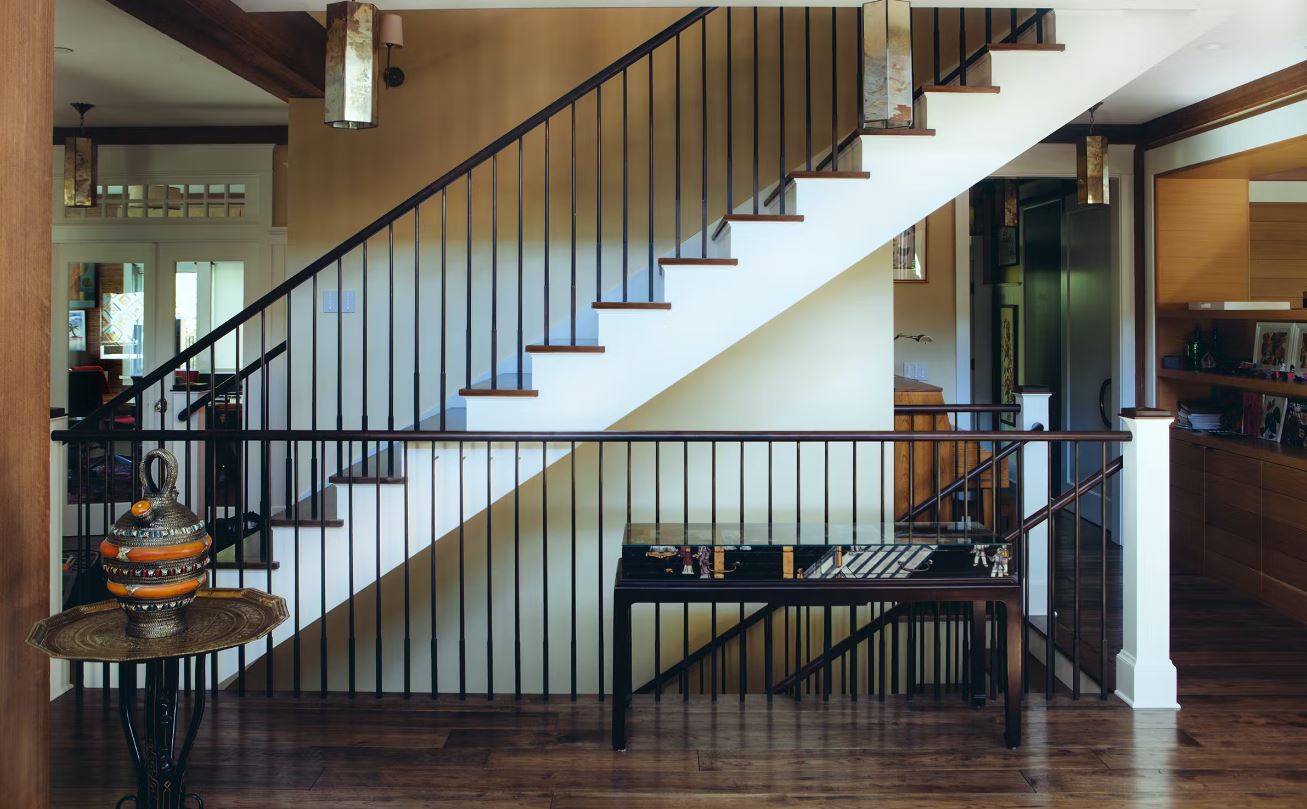 Interior of home that utilizes a Messana radiant cooling and heating system.