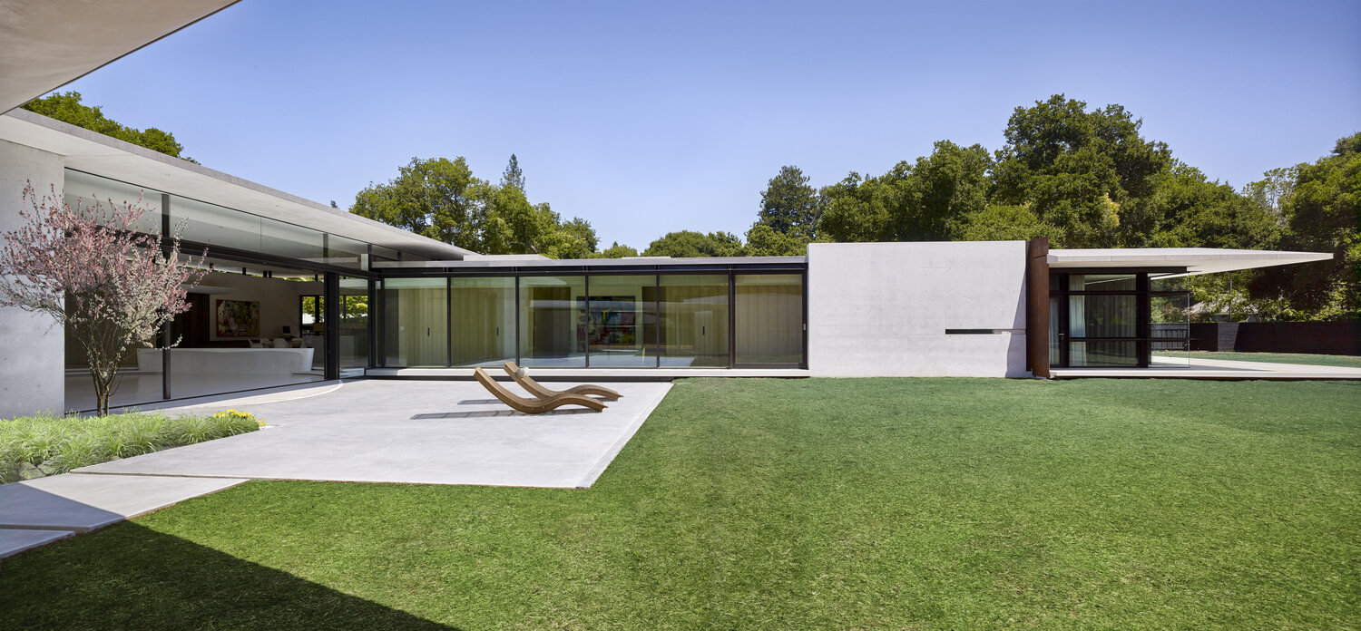 Exterior of home that uses a Messana Radiant Ceiling System and Hydronic Fan Coils.